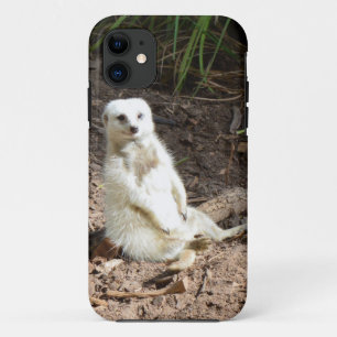 Cheeky White Meerkat, iPhone 11 Case