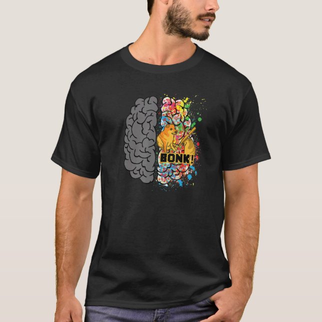 Cheems Bonk Meme T-Shirt (Front)