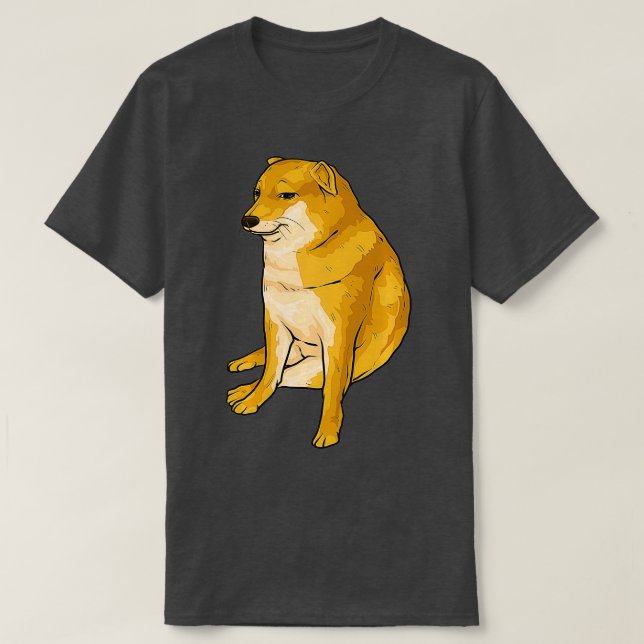 Cheems Dog Funny Shiba Inu Dank Meme  T-Shirt (Design Front)