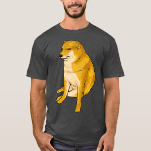 Cheems Dog Funny Shiba Inu Dank Meme  T-Shirt