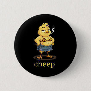 Cheep Inappropriate Easter 6 Cm Round Badge