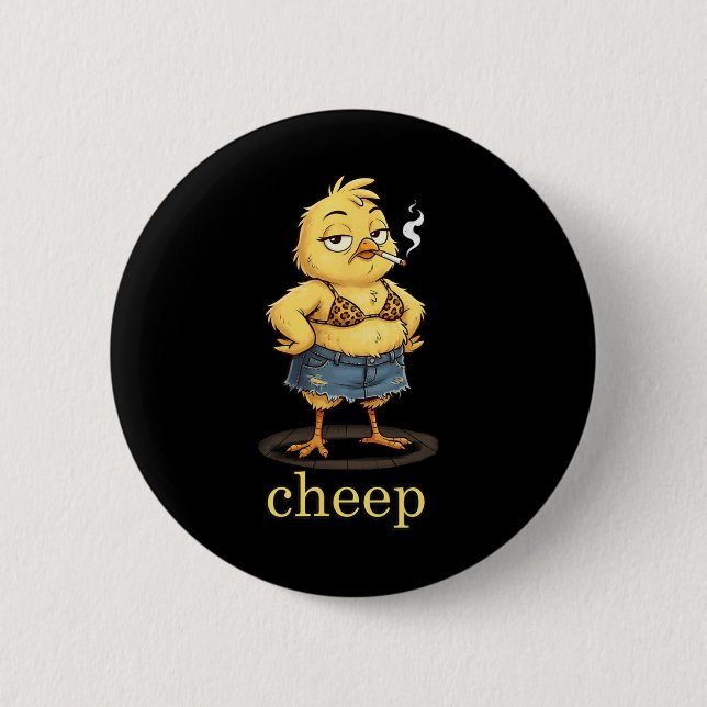 Cheep Inappropriate Easter  6 Cm Round Badge (Front)