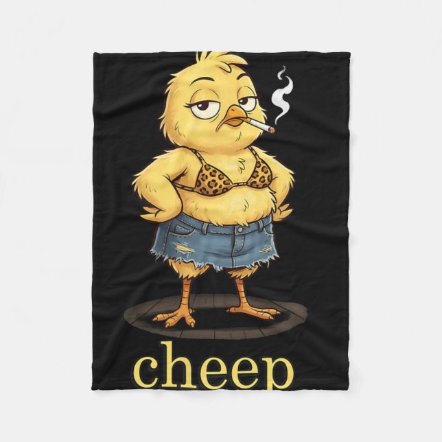 Cheep Inappropriate Easter  Fleece Blanket (Front)