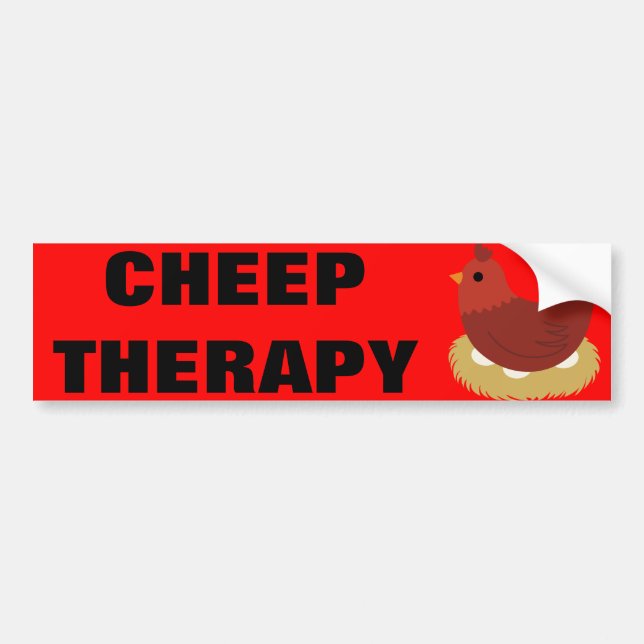 Cheep Therapy Bumper Sticker (Front)
