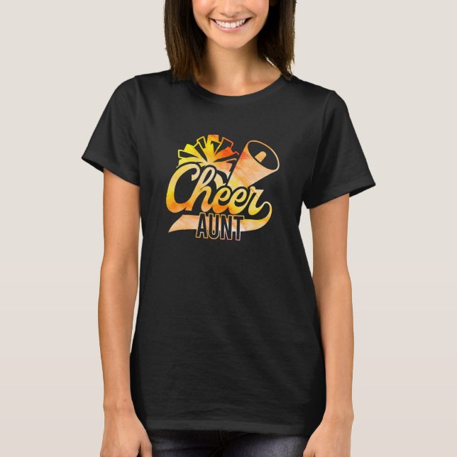 Cheer Aunt Cheerleading Aunt Cheerleader Aunt T-Shirt (Front)