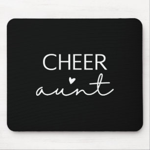 Cheer Aunt Cheerleading Heart Valentine's Day Mouse Pad