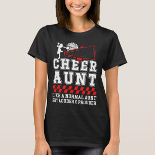 Cheer Aunt Definition Cheerleading Auntie Cheerlea T-Shirt