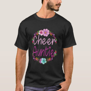 Cheer Auntie Cute Cheerleader Aunt For Women Fun C T-Shirt