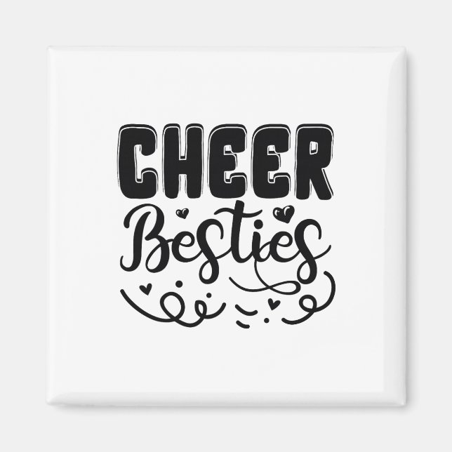 Cheer Besties Cheerleader _1  Magnet (Front)