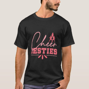 Cheer Besties Cheerleading Friendship Bestie Best T-Shirt