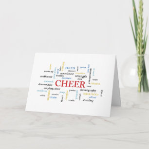 CHEER Birthday with Words Card