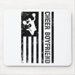 Cheer Boyfriend Us Flag Boyfriend Of A Cheerleader Mouse Pad