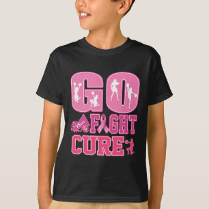 Cheer Breast Cancer Shirts Pink Ribbon Cheerleader