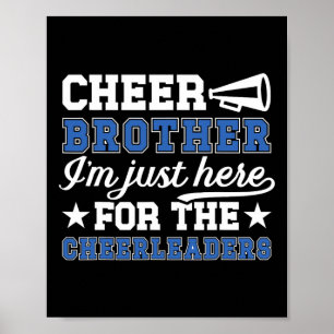 Cheer Brother Funny Brother Of A Cheerleader Bro Poster