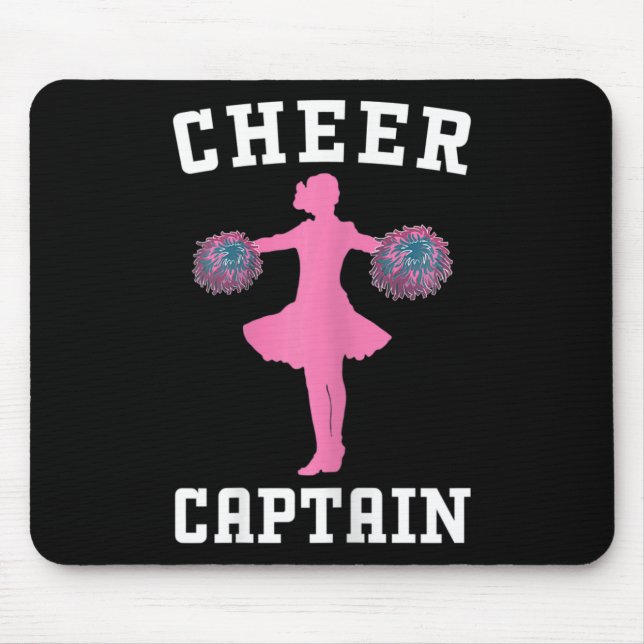 Cheer Captain Cheerleading Practice Cheerleader Le Mouse Pad (Front)