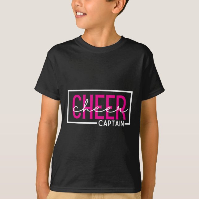 Cheer Captain Cheerleading  T-Shirt (Front)
