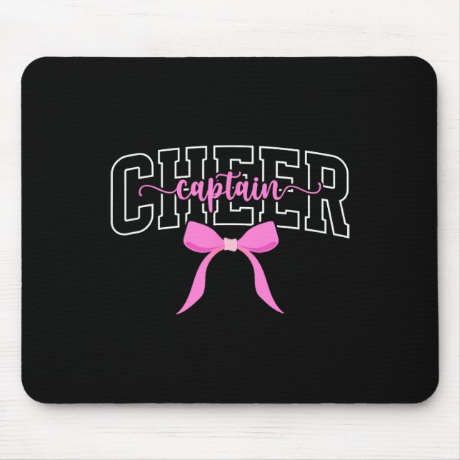 Cheer Captain Coquette Cheerleader Captain  Mouse Pad (Front)