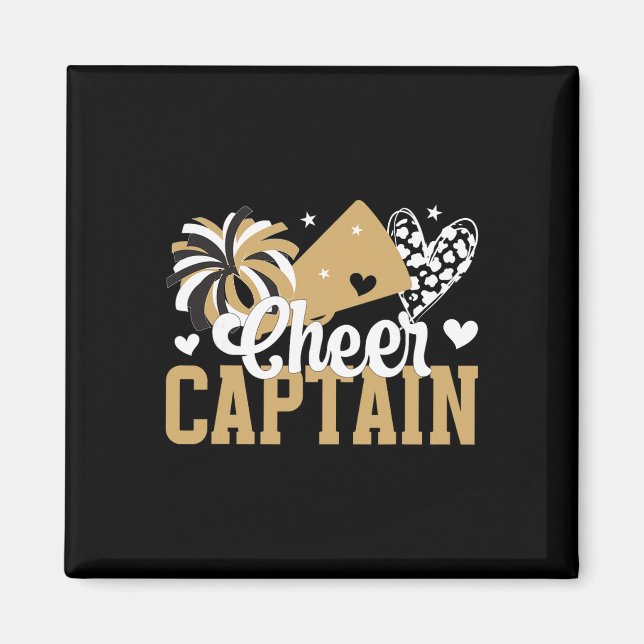 Cheer Captain Heart Cheerleader Captain  Magnet (Front)