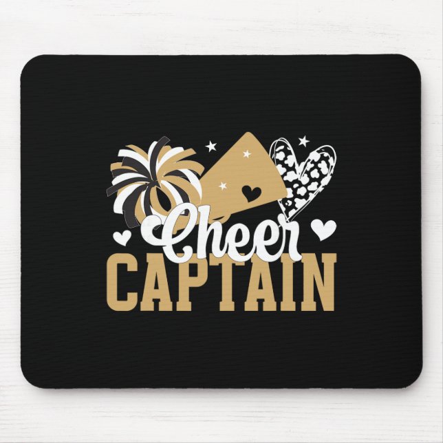 Cheer Captain Heart Cheerleader Captain  Mouse Pad (Front)