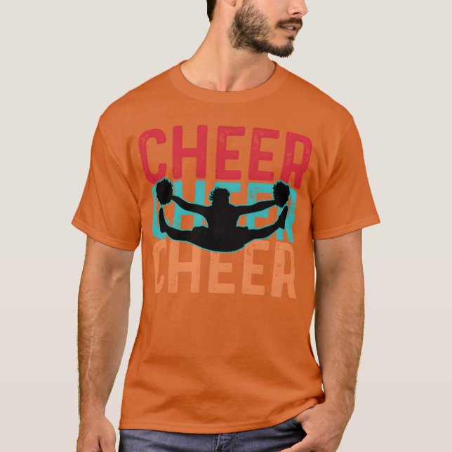 Cheer Cheer Cheer Varsity Player Gift boy T-Shirt (Front)