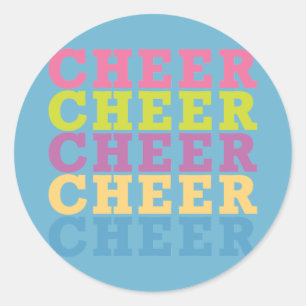 Cheer Cheer Classic Round Sticker