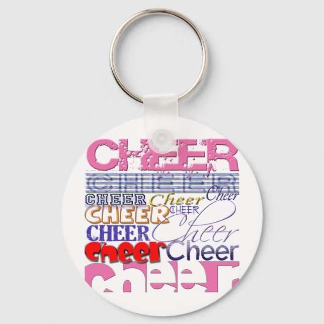 Cheer CHEERLEADER Cheer Key Ring (Front)