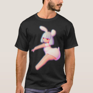 Cheer Cheerleader Cute Bunny Flyer T-Shirt