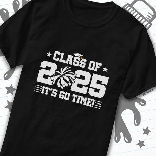 Cheer Cheerleader Graduation Class of 2025 Senior T-Shirt
