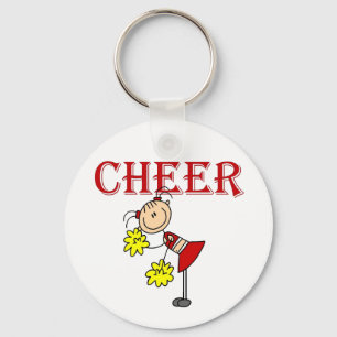 CHEER Cheerleader Tshirts and Gifts Key Ring