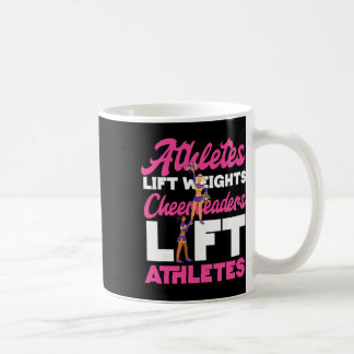 Cheer Cheerleading Athletes Lift Weights Cheerlead Coffee Mug