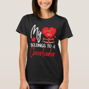 Cheer Cheerleading Boyfriend Girlfriend Valentines T-Shirt