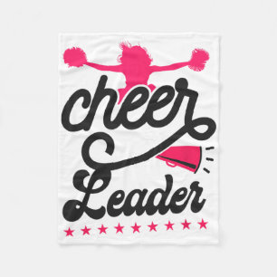 Cheer Cheerleading Cheerleader  Fleece Blanket