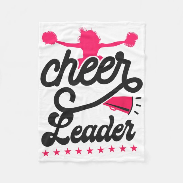Cheer Cheerleading Cheerleader  Fleece Blanket (Front)