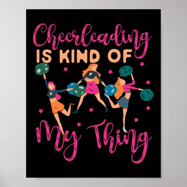 Cheer Cheerleading Cheerleading Is Kind Of My Thin Poster (Front)