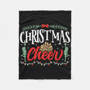 Cheer Cheerleading Christmas Christmas Cheer  Fleece Blanket