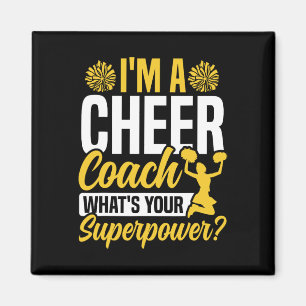 Cheer Cheerleading Coach I'm A Cheer Coach What's Magnet
