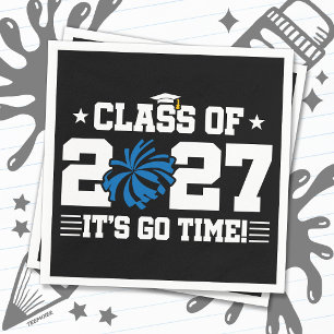 Cheer Cheerleading Graduation Senior Class of 2027 Napkin