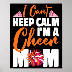 Cheer Cheerleading Mom Mother I Can't Keep Calm I' Poster