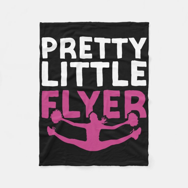 Cheer Cheerleading Pretty Little Flyer _2  Fleece Blanket (Front)