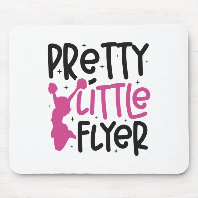 Cheer Cheerleading Pretty Little Flyer _5  Mouse Pad (Front)