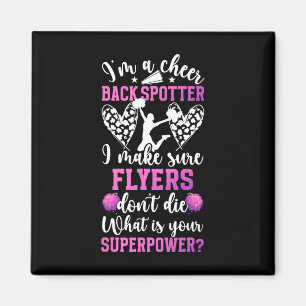 Cheer Ckspot Cheerleading Ckspot Funny Women's Bla Magnet