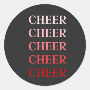 Cheer  classic round sticker