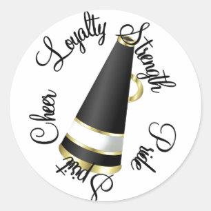 Cheer Classic Round Sticker