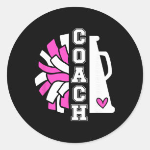 Cheer Coach Appreciation Cheerleading Coach Classic Round Sticker