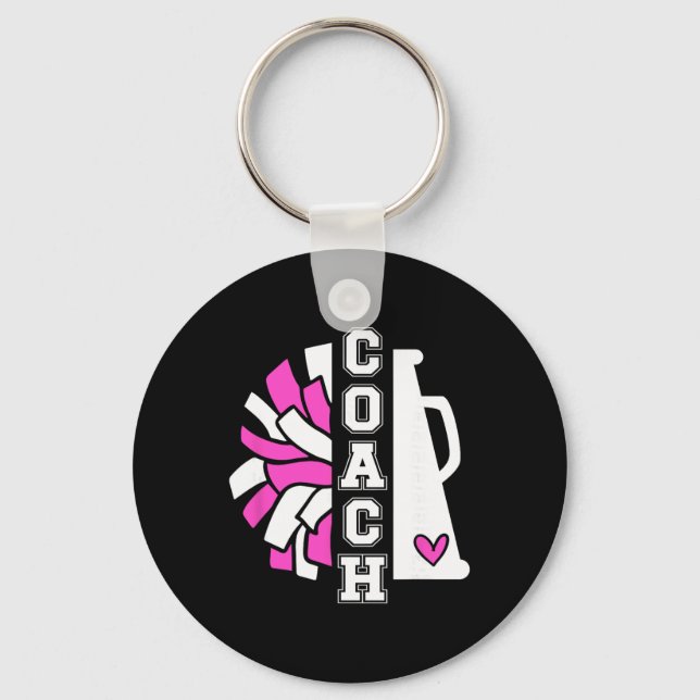 Cheer Coach Appreciation Cheerleading Coach  Key Ring (Front)