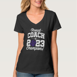 Cheer Coach Champions 2023 School Cheer Coach T-Shirt