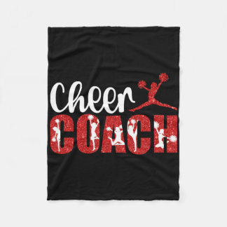 Cheer Coach Cheerleader Coach Cheerleading Coach  Fleece Blanket