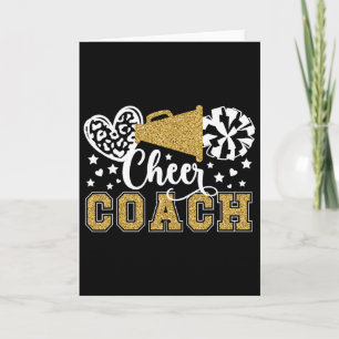 Cheer Coach Cheerleading Coach Appreciation  Card