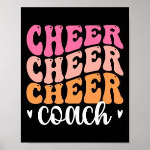 Cheer Coach Cheerleading Coach Cheerleader Coach Poster