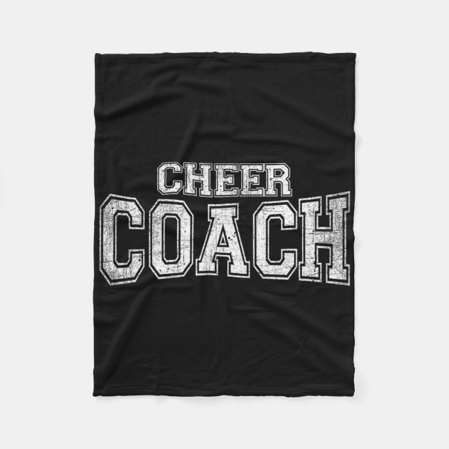 Cheer Coach Cheerleading Coaches Team Tee  Fleece Blanket (Front)